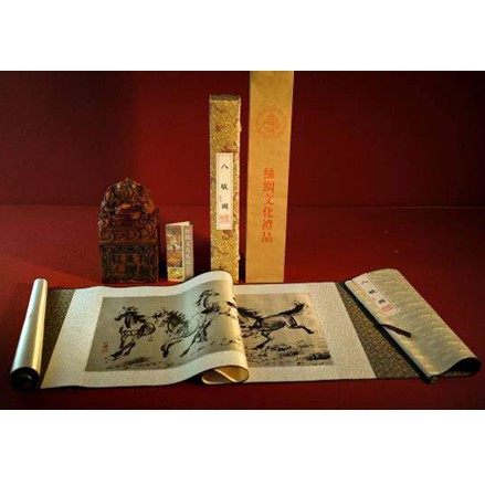 絲綢之路《八駿圖·徐悲鴻》商務(wù)裝(小)201a4-05