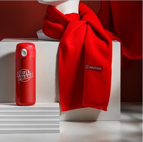 Paul Frank 保溫杯圍巾套裝PFC765T-B